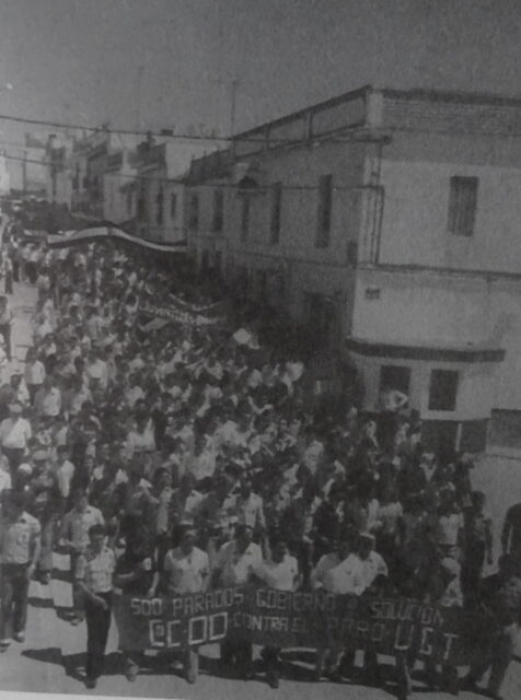 Manifestaciòn del 1º de Mayo de 1979 en Espera.