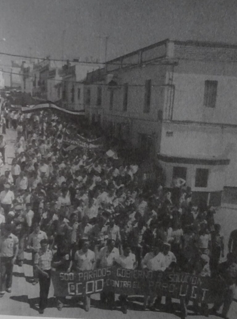 Manifestaciòn del 1º de Mayo de 1979 en Espera.