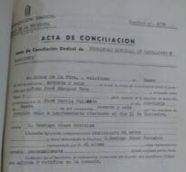 Acta de conciliación sindical, Arcos, 21/1/1976 (AHPC, exp 02-1976).