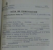 Acta de conciliación sindical, Arcos, 21/4/1976 (AHPC, exp 04-1976).
