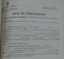 Acta de conciliación sindical, Arcos, 26/5/1976 (AHPC, exp 05-1976).