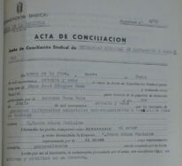 Acta de conciliación sindical, Arcos, 9/6/1976 (AHPC, exp 06-1976).
