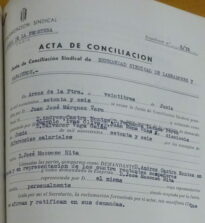 Acta de conciliación sindical, Arcos, 23/6/1976 (AHPC, exp 08-1976).