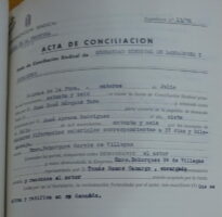 Acta de conciliación sindical, Arcos, 14/7/1976 (AHPC, exp 13-1976).