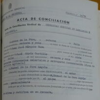 Acta de conciliación sindical, Arcos, 14/7/1976 (AHPC, exp 14-1976).