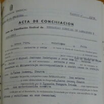 Acta de conciliación sindical, Arcos, 21/7/1976 (AHPC, exp 17-1976).