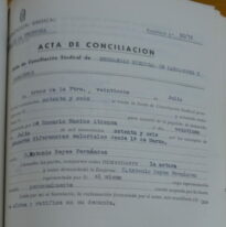 Acta de conciliación sindical, Arcos, 28/7/1976 (AHPC, exp 18-1976).