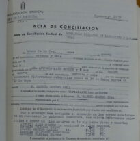Acta de conciliación sindical, Arcos, 11/8/1976 (AHPC, exp 25-1976).