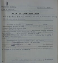 Acta de conciliación sindical, Arcos, 18/8/1976 (AHPC, exp 28-1976).