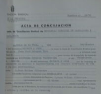 Acta de conciliación sindical, Arcos, 1/9/1976 (AHPC, exp 31-1976).