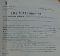 Acta de conciliación sindical, Arcos, 8/9/1976 (AHPC, exp 32-1976).