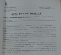 Acta de conciliación sindical, Arcos, 15/09/1976 (AHPC, exp 37-1976).