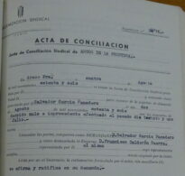 Acta de conciliación sindical, Arcos, 4/8/1976 (AHPC, exp 24-1976).