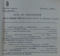 Acta de conciliación sindical, Arcos, 27/10/1976 (AHPC, exp 39-1976).