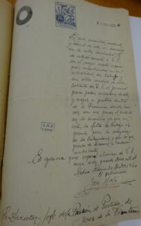 Carta manuscrita, 30/12/1940 (AHPC).